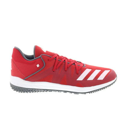 Speed Turf G27680 Mens Red Mesh Lace Up Athletic Baseball Shoes