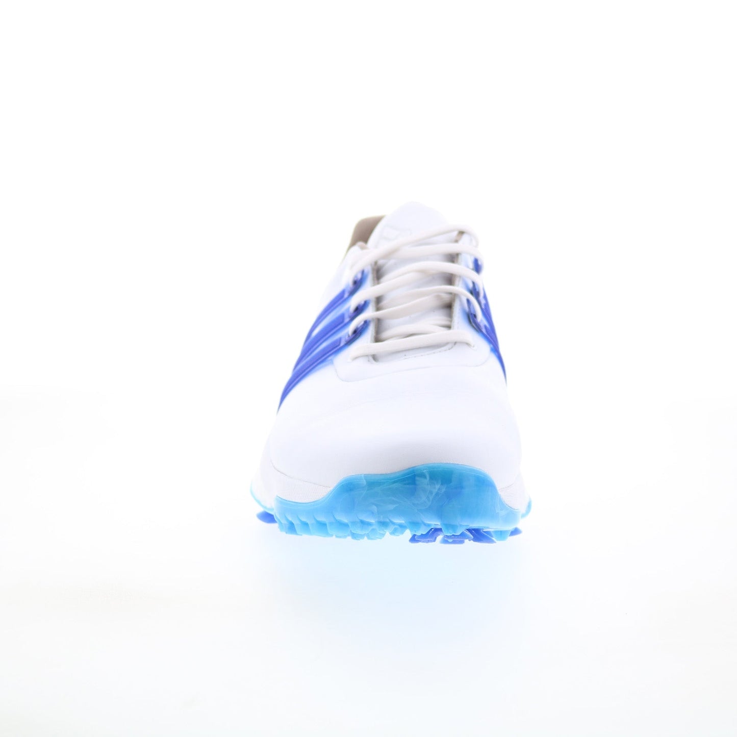 Tour360 22 GV9400 Mens White Leather Lace Up Athletic Golf Shoes