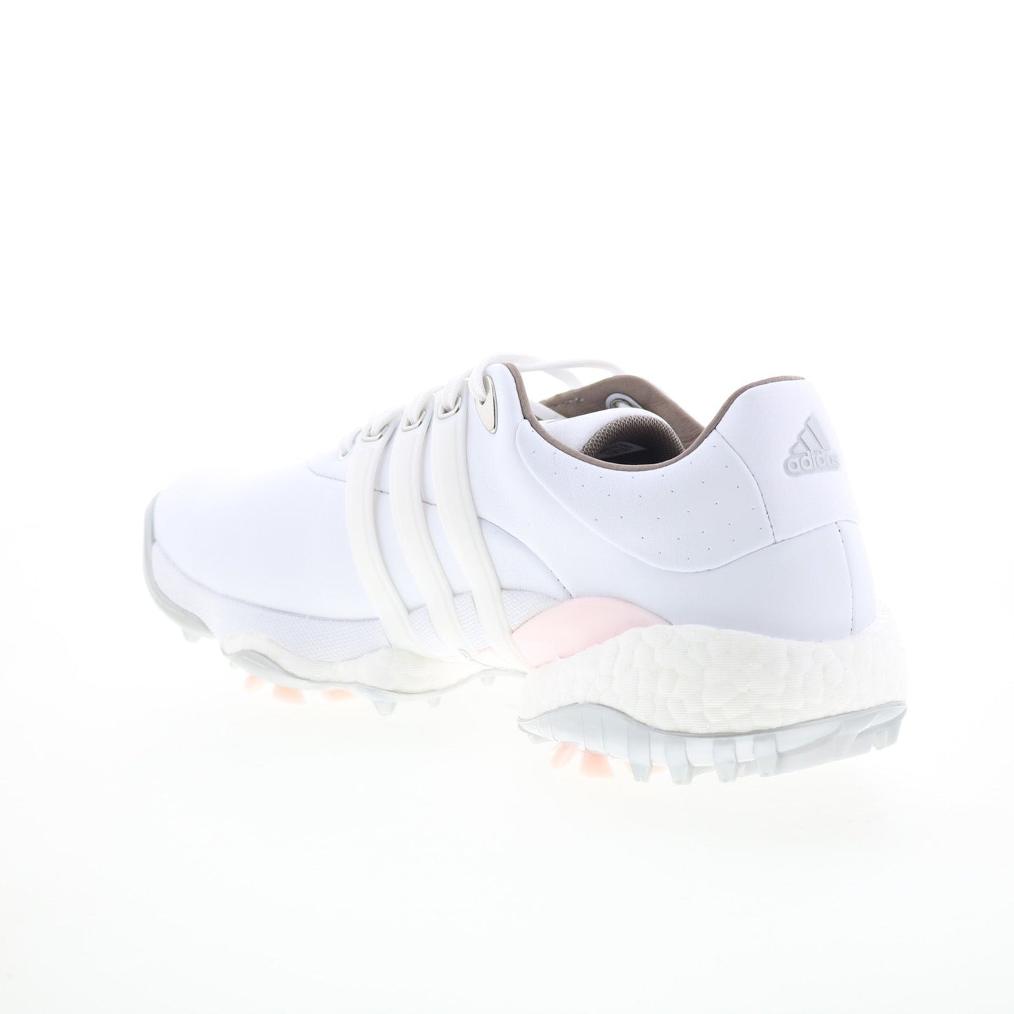 Tour360 22 GV9662 Womens White Leather Lace Up Athletic Golf Shoes