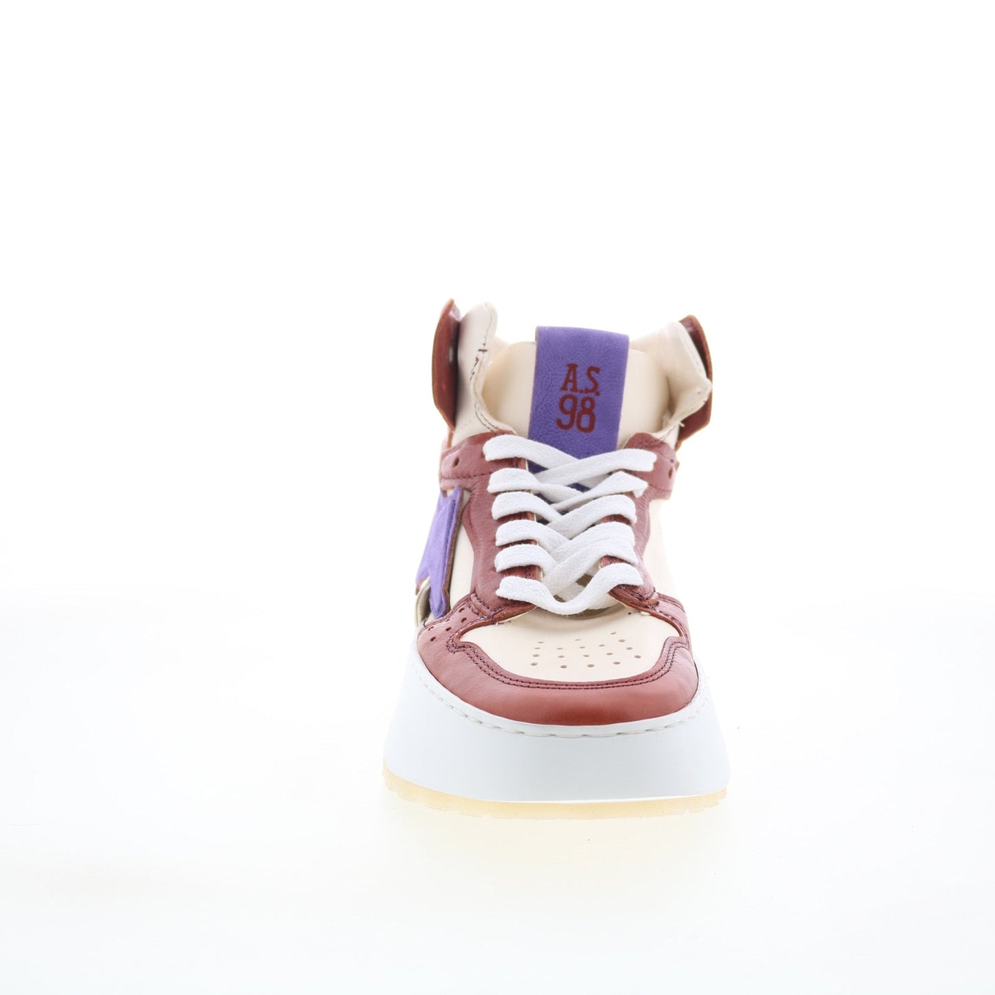 Haldon Womens Beige Leather Lace Up Lifestyle Sneakers Shoes