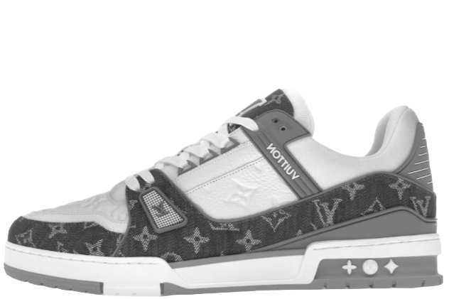 Trainer Monogram Denim Grey White