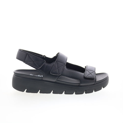 Alegria Henlee HLE-7438 Womens Black Synthetic Strap Sandals Shoes