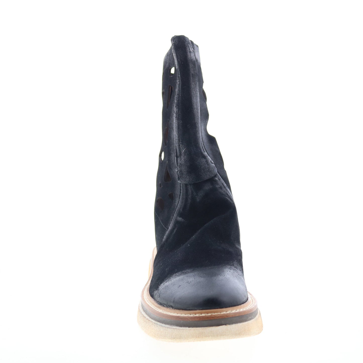 Idelco Womens Black Leather Zipper Casual Dress Boots