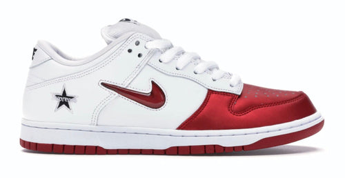 SB Dunk Low Jewel Swoosh Red
