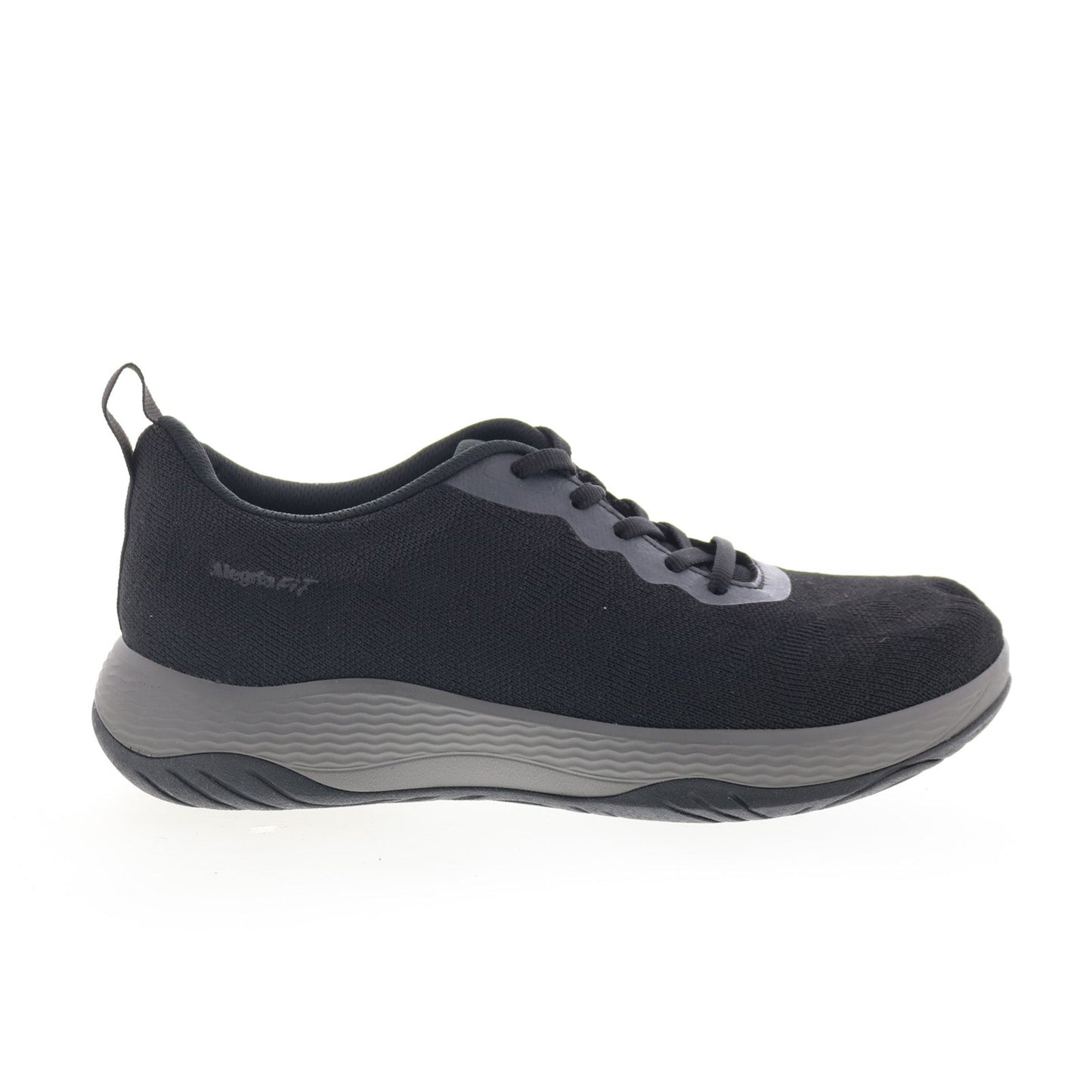 Alegria In8 IN8-601 Womens Black Canvas Lace Up Lifestyle Sneakers Shoes