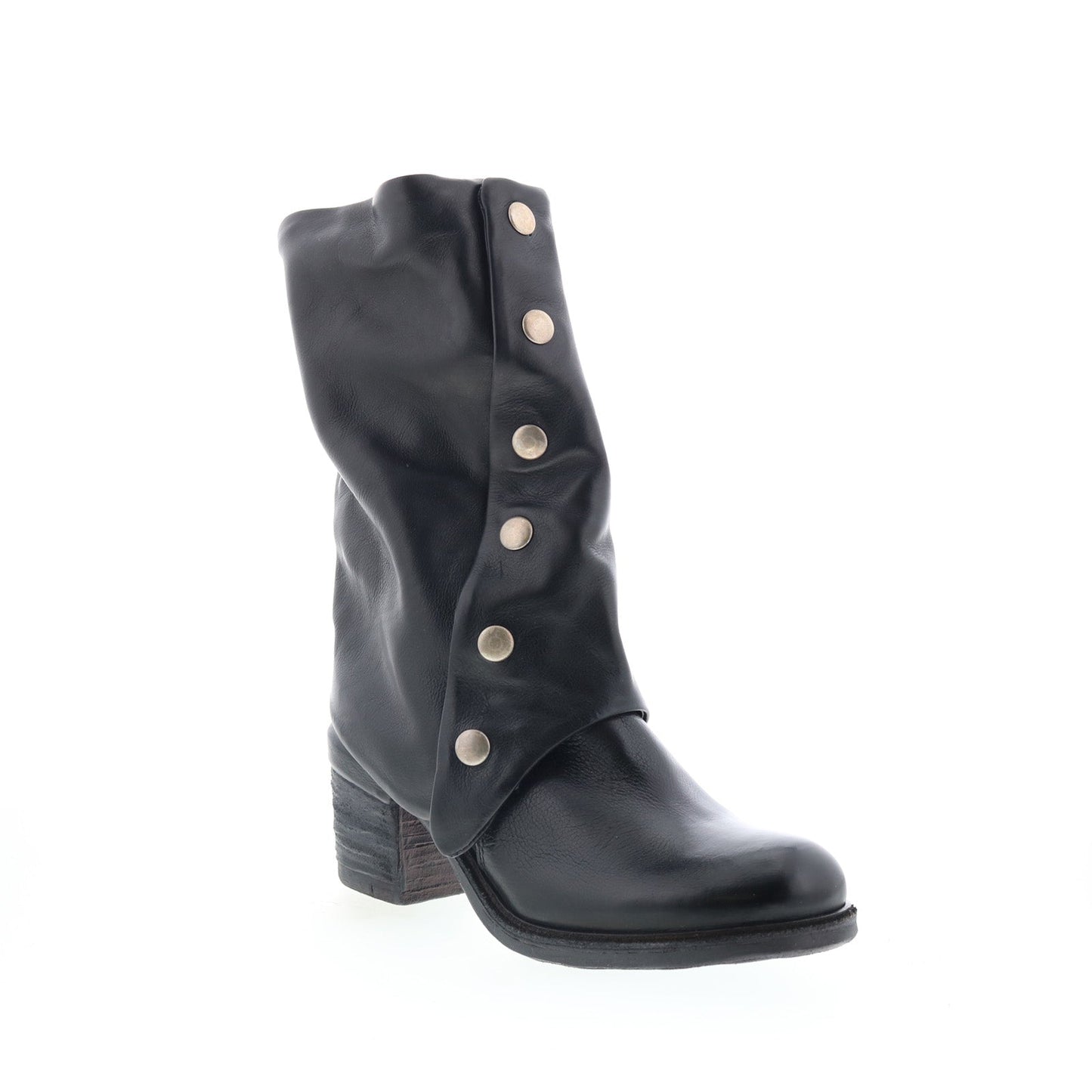 Jensen Womens Black Leather Zipper Ankle & Booties Boots