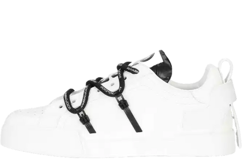 Portofino Strapped White Black