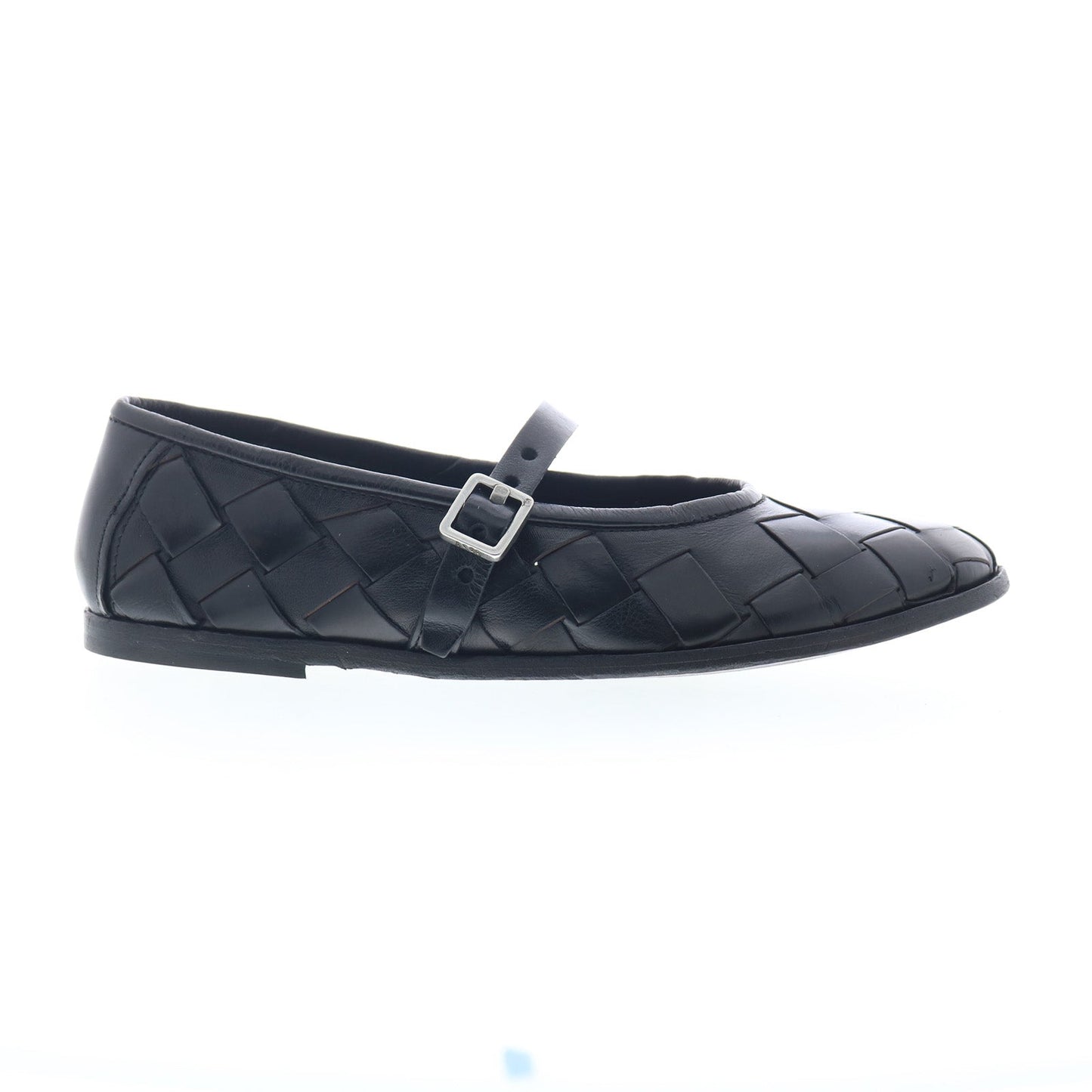 Jordan Womens Black Leather Hook & Loop Mary Jane Flats Shoes