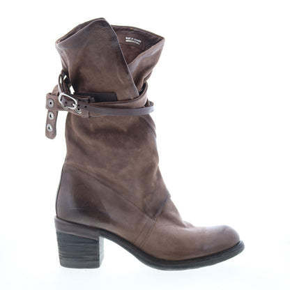 Judd Womens Brown Leather Zipper Casual Dress Boots