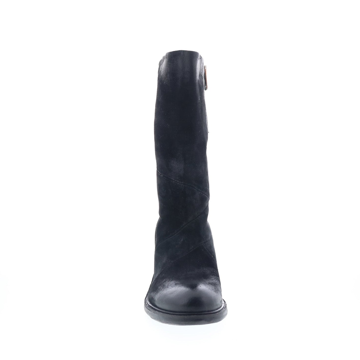Justin Womens Black Suede Zipper Casual Dress Boots