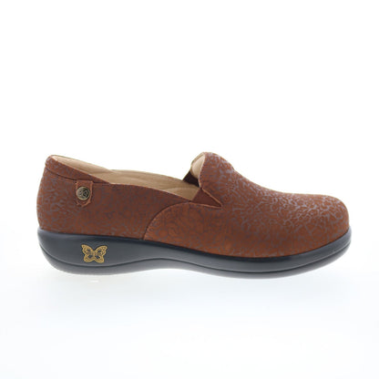Alegria Keli Delicut KELI-7608 Womens Brown Leather Loafer Flats Shoes