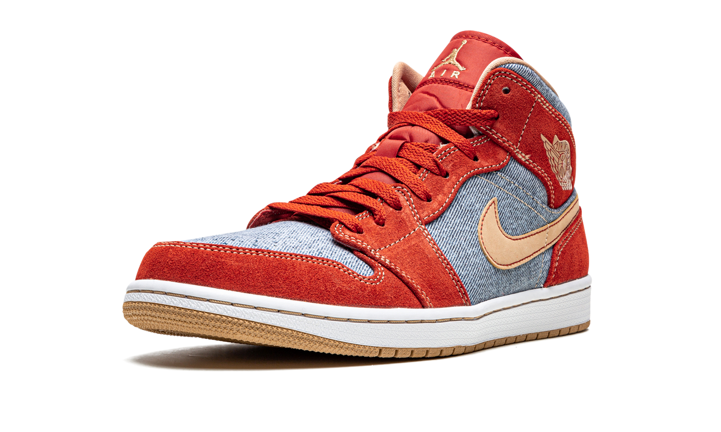 1 Mid SE "Denim Red Suede" DM4352 600