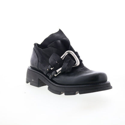 Laken Womens Black Leather Slip On Casual Dress Boots