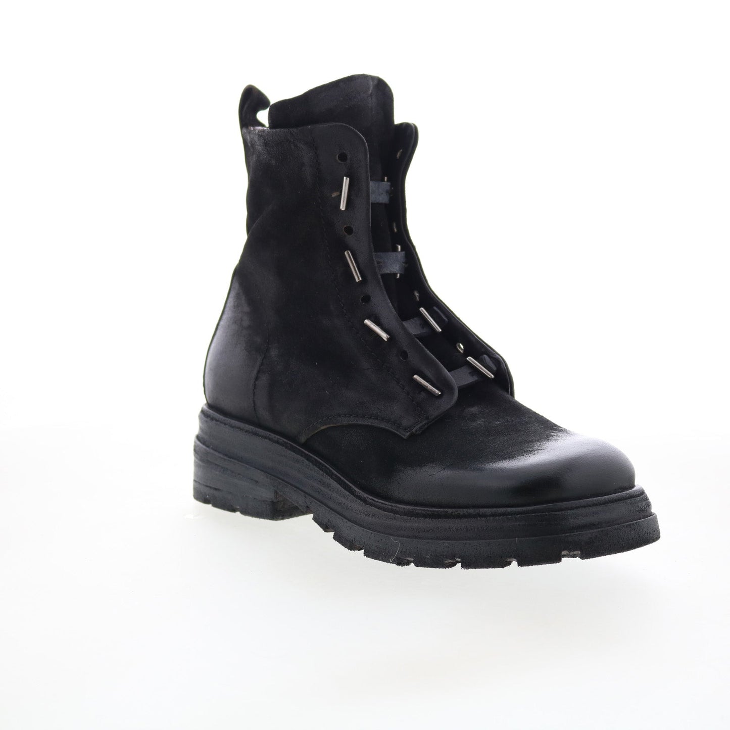 Lanford Womens Black Leather Zipper Casual Dress Boots