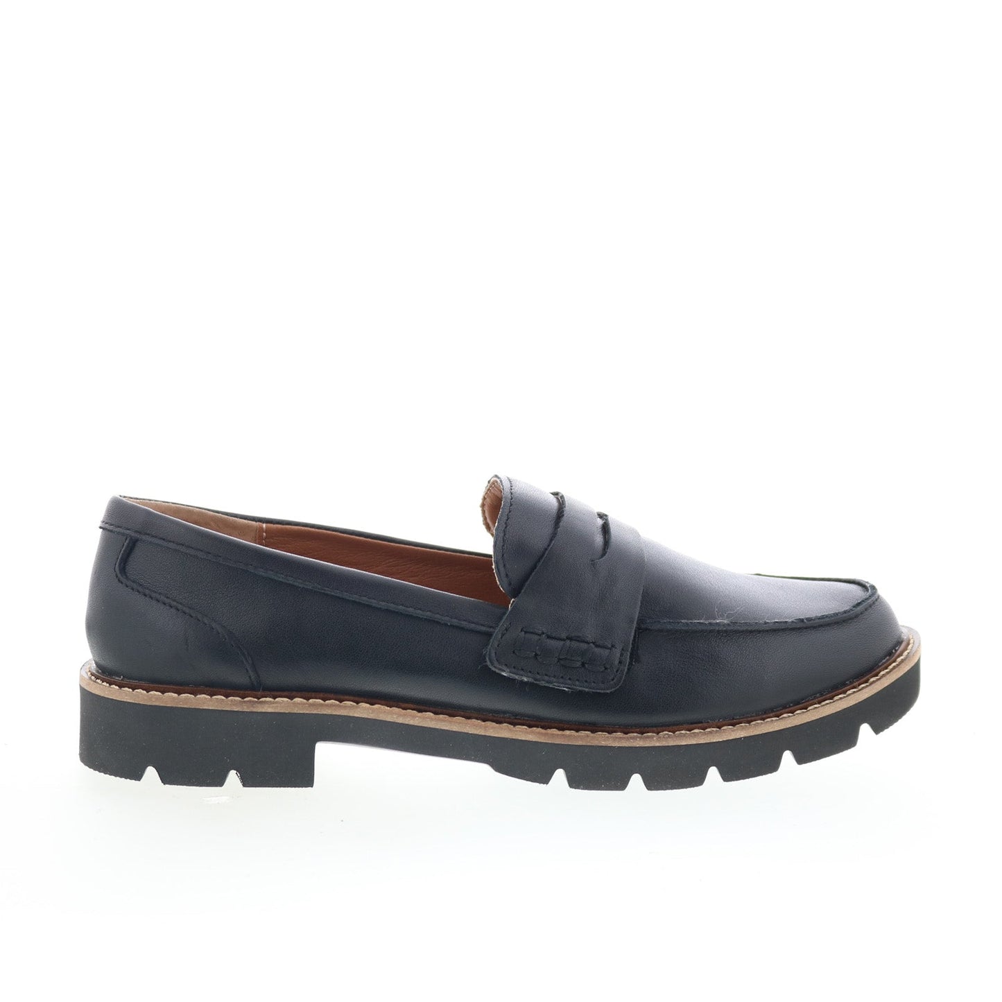 Aetrex Collette LL100W Womens Black Leather Loafers & Slip Ons Penny Shoes