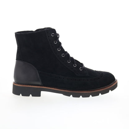 Aetrex Margot LL500W Womens Black Suede Zipper Ankle & Booties Boots