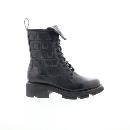 Lockwood Womens Black Leather Zipper Casual Dress Boots
