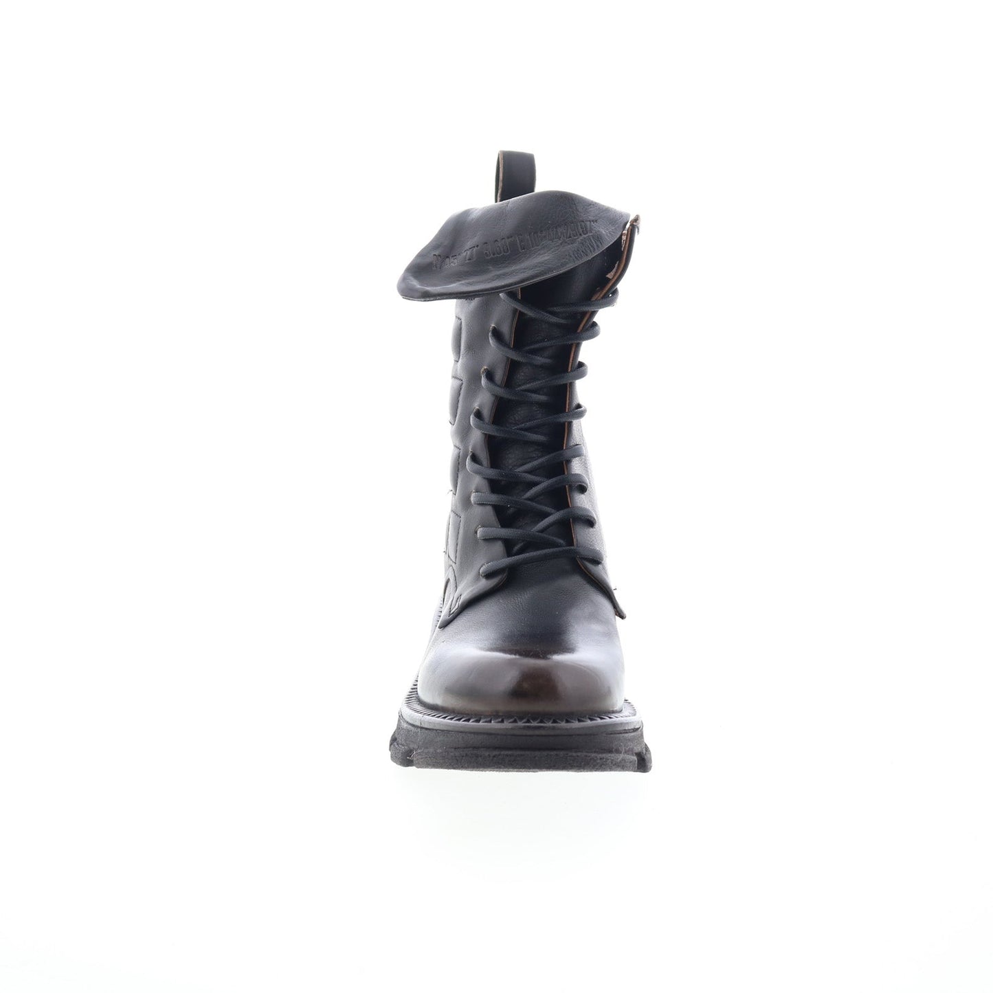 Lockwood Womens Black Leather Zipper Casual Dress Boots