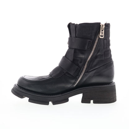 Loman Womens Black Leather Zipper Casual Dress Boots
