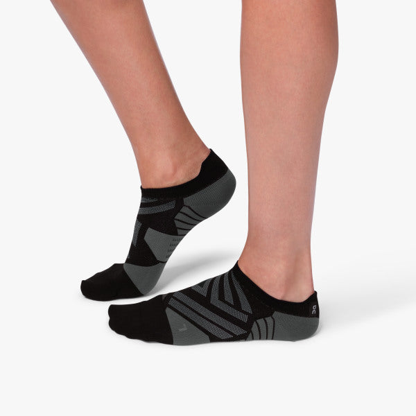 Women's Low Sock in Black Shadow