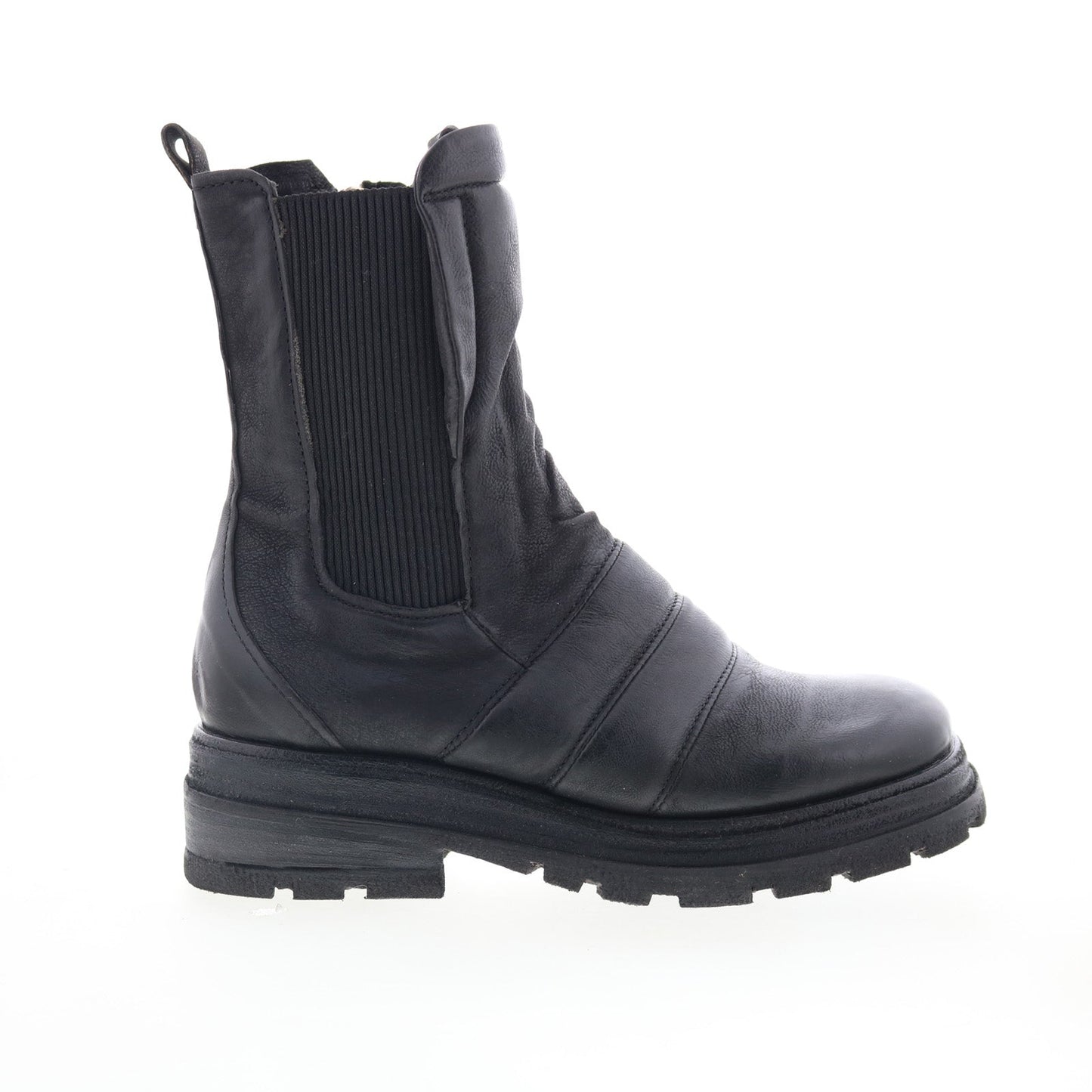 Lowe Womens Black Leather Zipper Casual Dress Boots