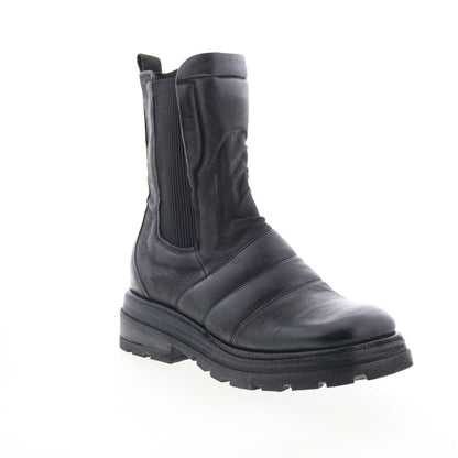 Lowe Womens Black Leather Zipper Casual Dress Boots