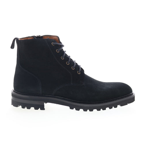 Aquatalia Leaston Waterproof M078001 Mens Black Suede Casual Dress Boots
