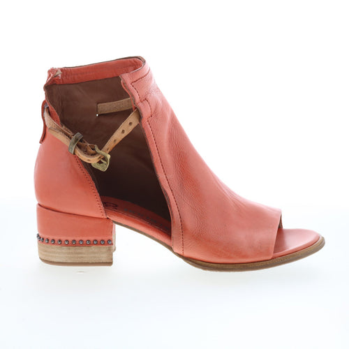 Morgan Womens Brown Leather Hook & Loop Ankle & Booties Boots