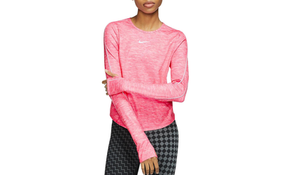 Top Long Sleeve Runway Reflective Womens Style"Pink" CK2312 663