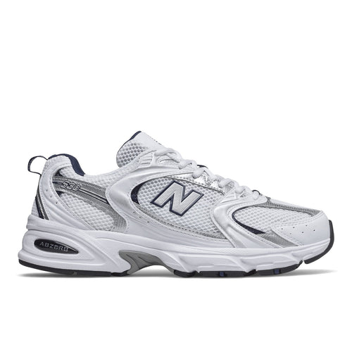 Unisex 530 in White with Natural Indigo