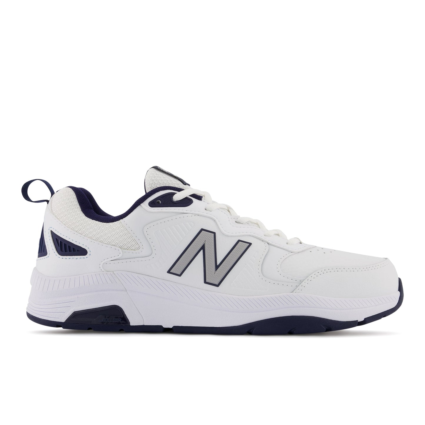 Men's MX857v3 in White with Navy and Rain Cloud