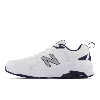 Men's MX857v3 in White with Navy and Rain Cloud