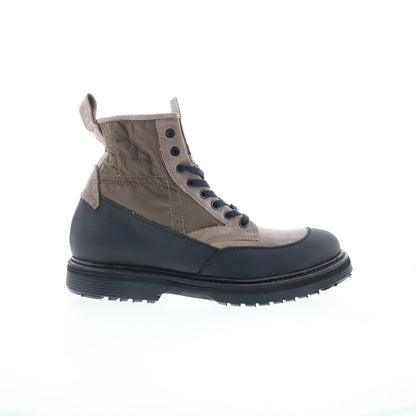 Rupert Mens Gray Synthetic Lace Up Casual Dress Boots
