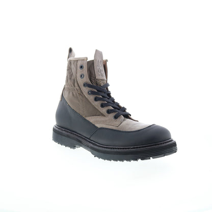 Rupert Mens Gray Synthetic Lace Up Casual Dress Boots