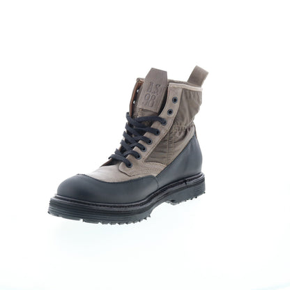 Rupert Mens Gray Synthetic Lace Up Casual Dress Boots