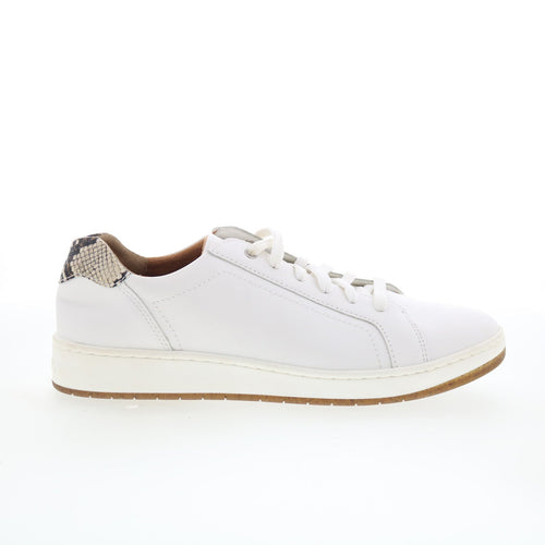 Aetrex Blake PC133 Womens White Leather Lace Up Lifestyle Sneakers Shoes