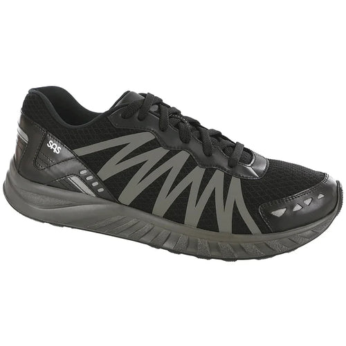 Men's Pursuit Lace Up Sneaker in Black/Gray