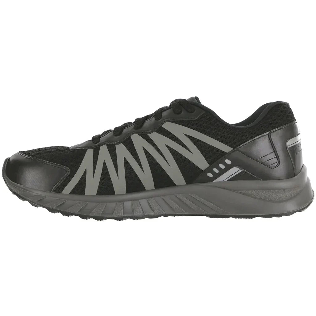 Men's Pursuit Lace Up Sneaker in Black/Gray