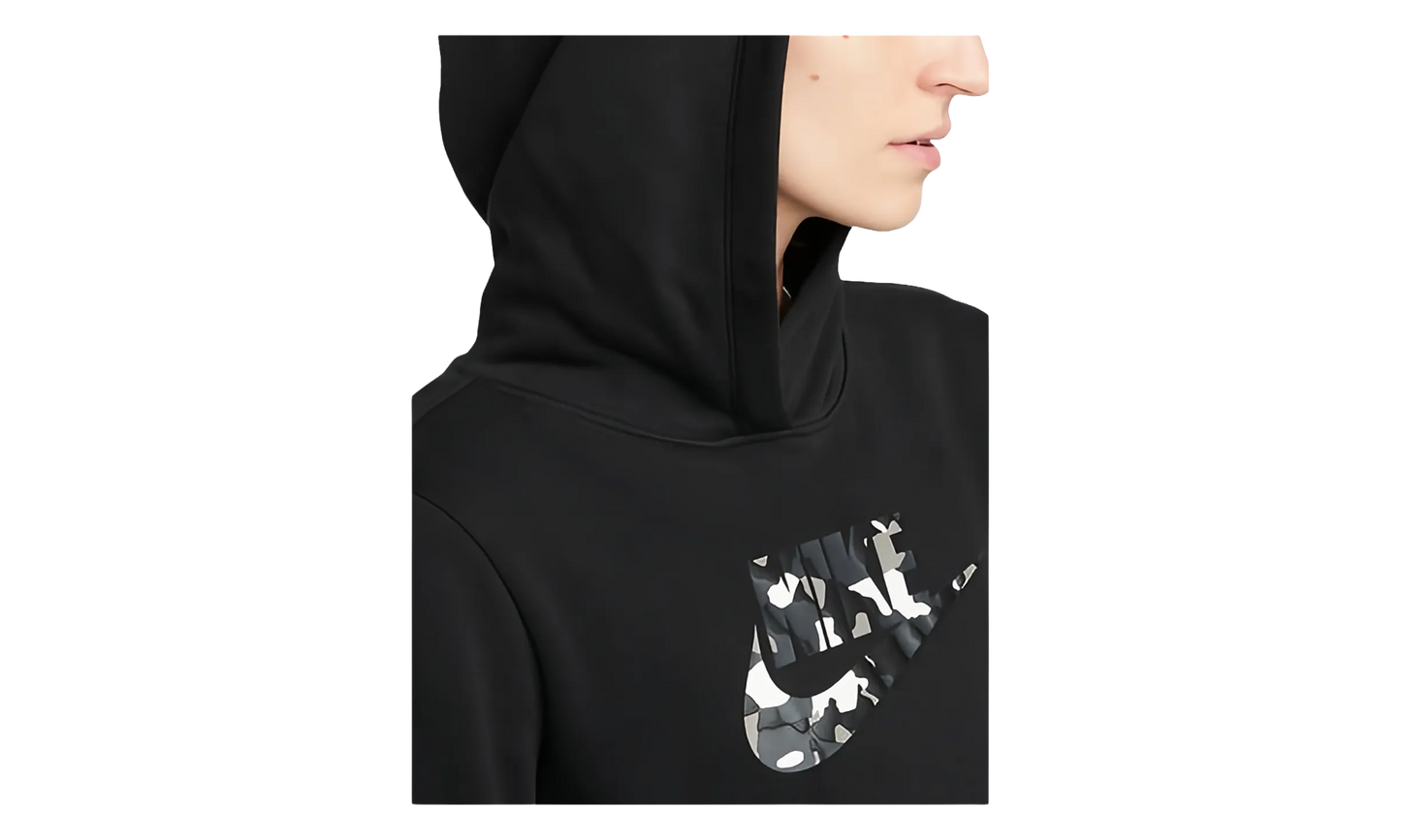 Fleece Printed Logo Pullover Hoodie DQ6108 010