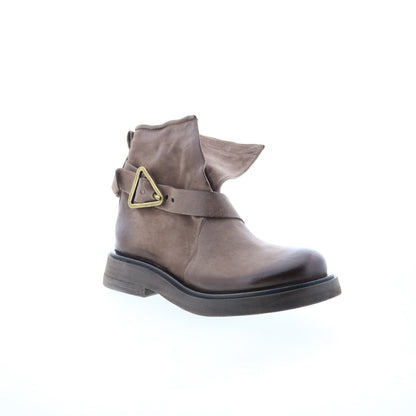 Roan Womens Brown Leather Zipper Casual Dress Boots