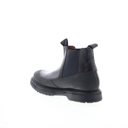 Ronny Mens Black Synthetic Slip On Chelsea Boots