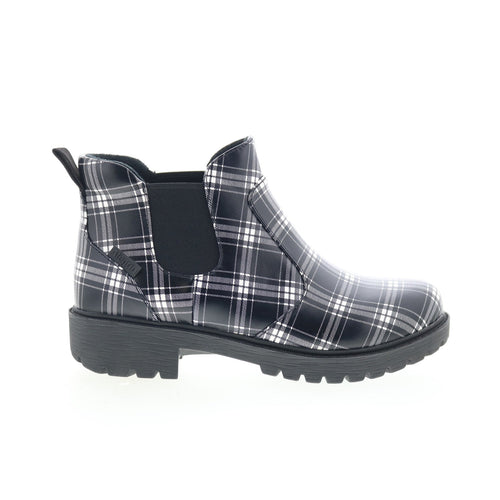 Alegria Rowen ROW-7610 Womens Black Leather Slip On Chelsea Boots