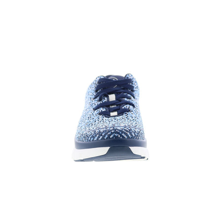 Alegria Roll On RRR2-7621 Womens Blue Canvas Lace Up Lifetsyle Sneakers Shoes