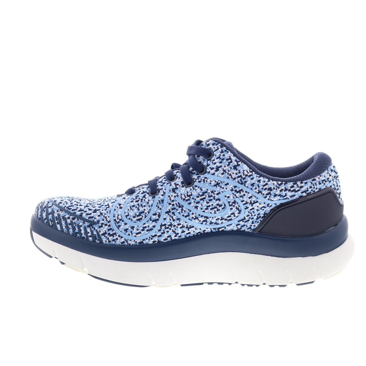 Alegria Roll On RRR2-7621 Womens Blue Canvas Lace Up Lifetsyle Sneakers Shoes