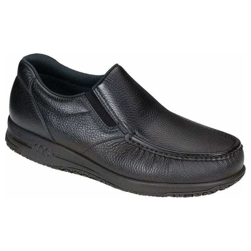Men's Navigator SR Slip Resistant Non Slip Loafer in Black