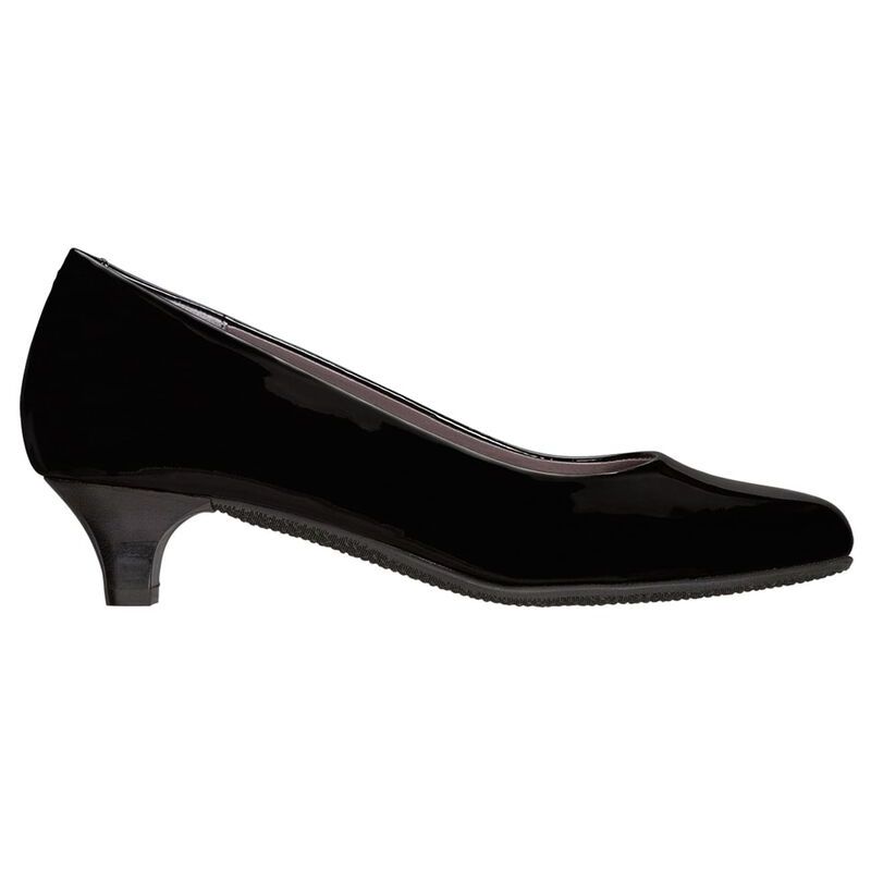 Women's Elaine Kitten Heel in Black Patent