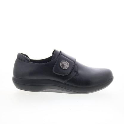 Alegria Spright SPR-601 Womens Black Synthetic Slip On Loafer Flats Shoes