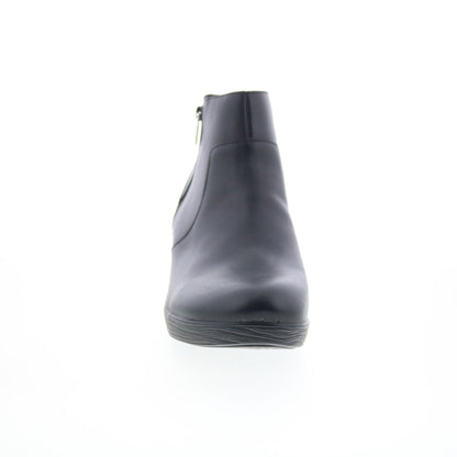 Alegria Serina SRI-601 Womens Black Leather Zipper Ankle & Booties Boots