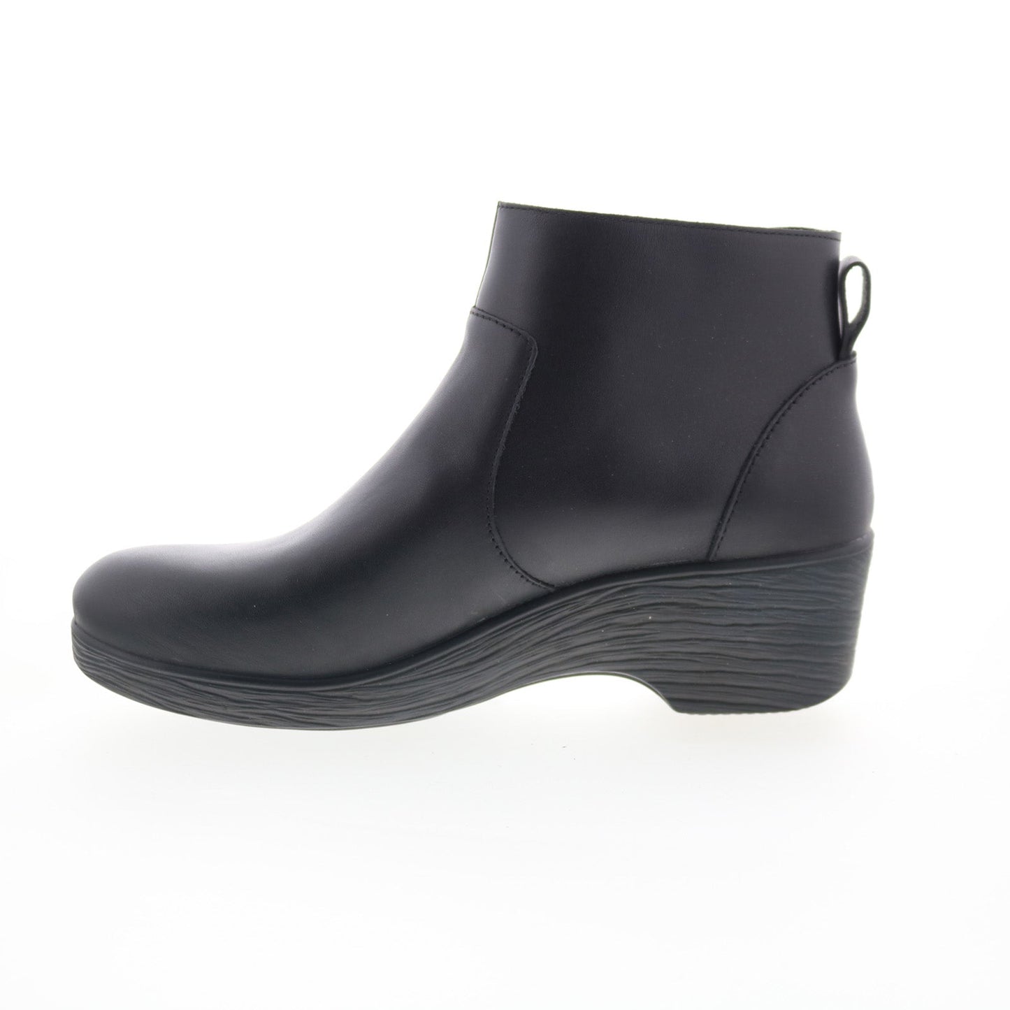 Alegria Serina SRI-601 Womens Black Leather Zipper Ankle & Booties Boots
