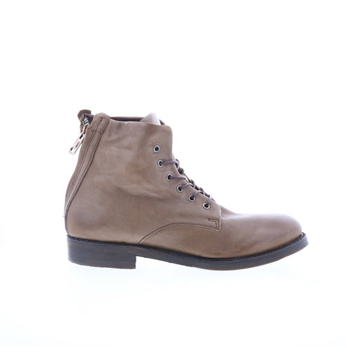 Sylvester Mens Brown Leather Zipper Chukkas Boots